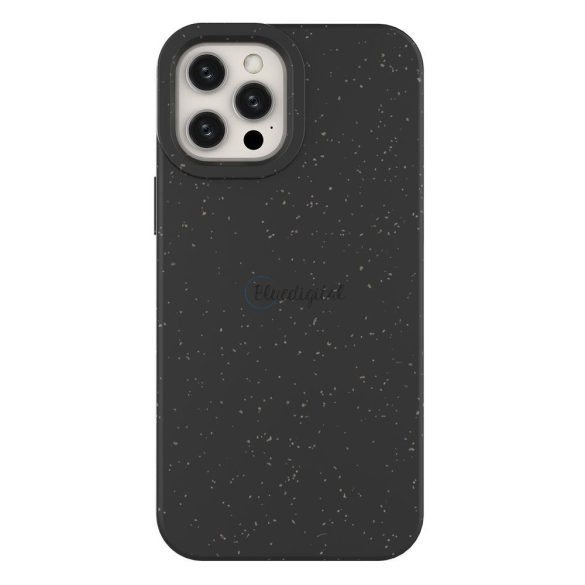 Eco-tok Iphone 12 Pro Max Silicone telefontok fekete