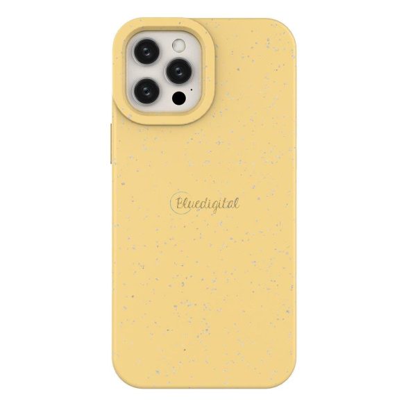 Eco tok iPhone 12 Pro MAX szilikon telefontok sárga