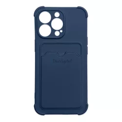   Card Armor tok iPhone 13 Mini kártyatartóval, légzsákkal, és megerősített védelemmel tengerészkék