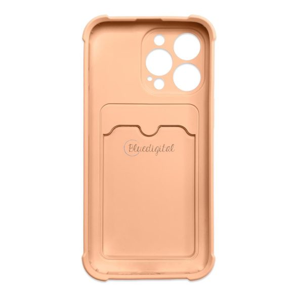 Card Armor tok iPhone 11 Pro kártyatartóval, légzsákkal, és megerősített védelemmel rózsaszín