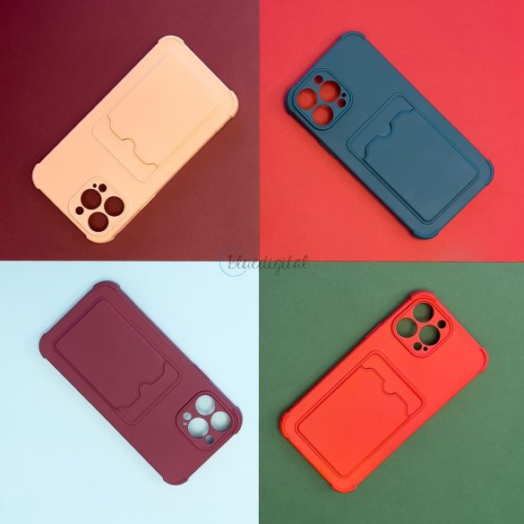 Card Armor tok Xiaomi redmi 10X 4G / Xiaomi redmi Note 9 kártyatartóval, légzsákkal, és megerősített védelemmel piros