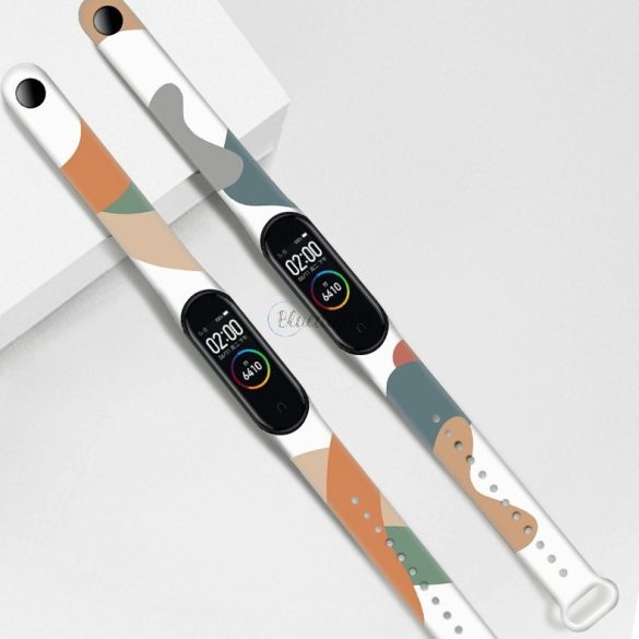 Strap Moro okosóra csereszíj a Xiaomi Mi Band 6 / Mi Band 5 csereszíj Camo fekete (4) tok