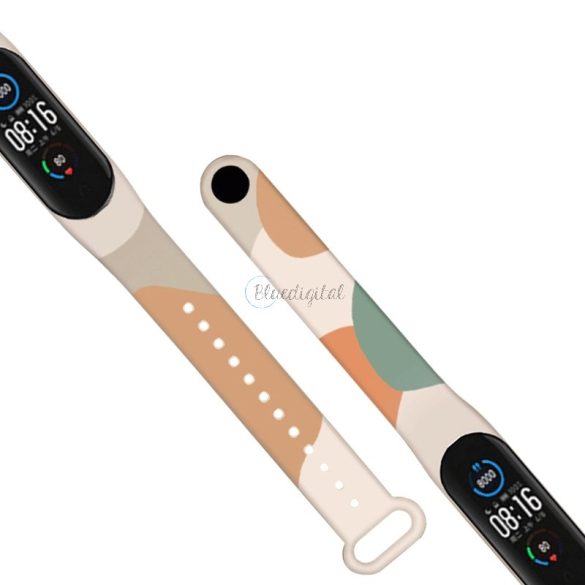 Strap Moro okosóra csereszíj Xiaomi Mi Band 6 / Mi Band 5 csereszíj Camo fekete (8) tok