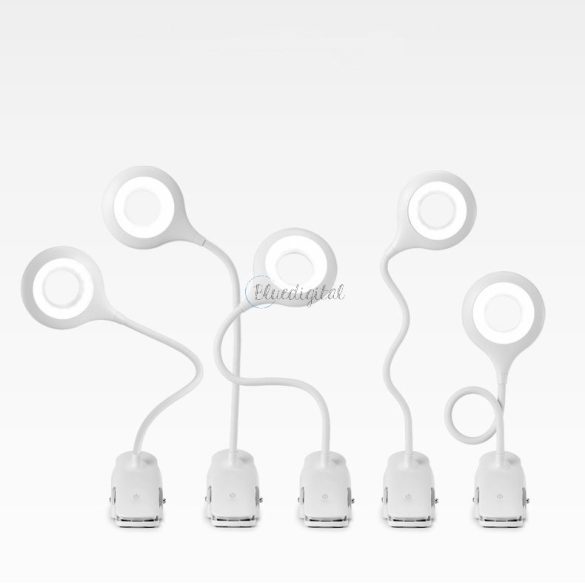 Vezeték nélküli LED olvasólámpa klip + fekete micro USB kábellel