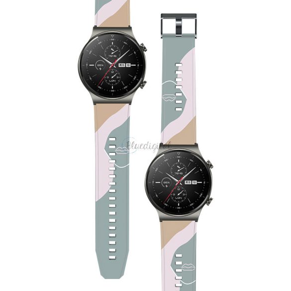 Strap Moro Csereszíj Huawei Watch GT2 Pro csereszíj Camo fekete (1) tok