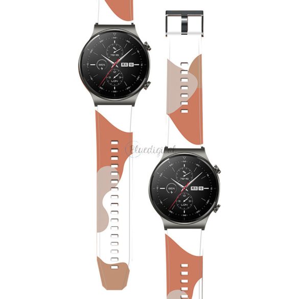 Strap Moro Csereszíj Huawei Watch GT2 Pro csereszíj Camo fekete (6) tok