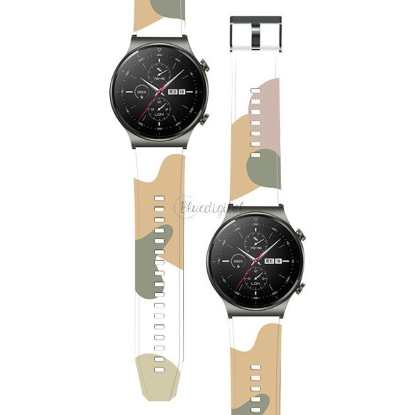 Strap Moro Csereszíj Huawei Watch GT2 Pro csereszíj Camo fekete (7) tok