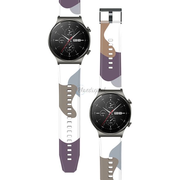Strap Moro Csereszíj Huawei Watch GT2 Pro csereszíj Camo fekete (10) tok