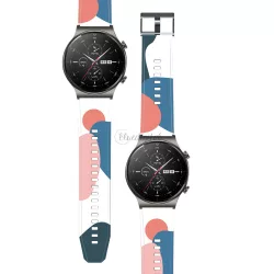   Strap Moro Csereszíj Huawei Watch GT2 Pro csereszíj Camo fekete (11) tok