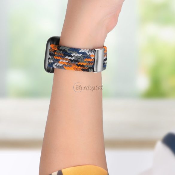 Strap Fabric Watch Band 7/6 / SE / 5/4/3/2 (41mm / 40mm / 38mm)fonott szövet okosóra csereszíj karkötő többszínű (3) tok