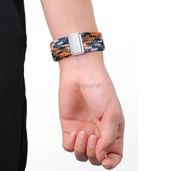 Strap Fabric Watch Band 7/6 / SE / 5/4/3/2 (41mm / 40mm / 38mm)fonott szövet okosóra csereszíj karkötő többszínű (3) tok