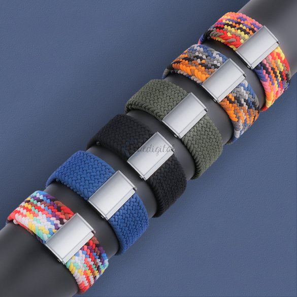 Strap Fabric Watch Band 7/6 / SE / 5/4/3/2 (41mm / 40mm / 38mm)fonott szövet okosóra csereszíj karkötő többszínű (3) tok