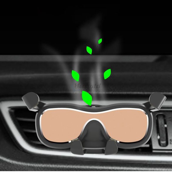 Gravity okostelefon autós tartó Légbeömlő levegőfrissítő ezüst (YC06)
