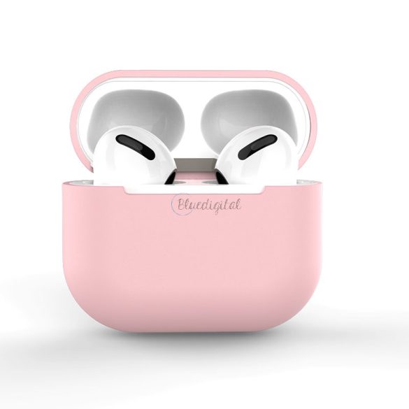 tok Airpods Pro Silicone lágy fedőhátlapja Pink (C tok)