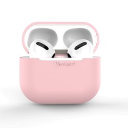   Airpods tok 2 / Airpods 1 Silicone puha telefontok Fejhallgatóhoz Pink (C tok)