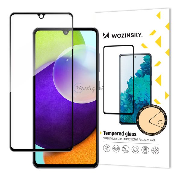 Wozinsky Super Tough teljes felületen ragasztós edzett üveg teljes képernyős üvegfólia tokbarát Samsung Galaxy A33 5G fekete