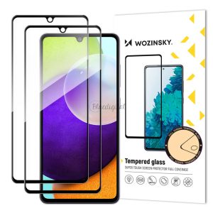 Wozinsky készlet 2x szuper tartós teljes felületen ragasztós edzett üveg teljes képernyős üvegfólia Samsung Galaxy A33 5G fekete