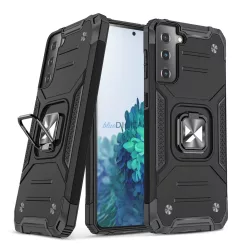   Wozinsky Ring Armor Tough Hybrid Case Cover + Magnetic Mount Samsung Galaxy S22 + (S22 Plus) Fekete