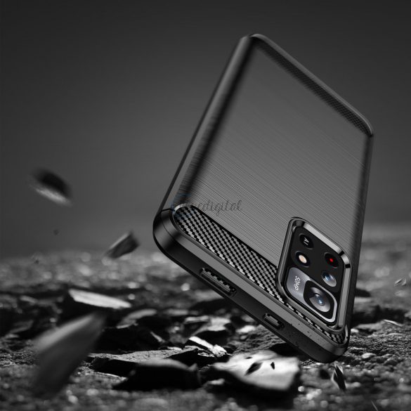 Carbon Case tok Xiaomi Redmi Note 11 fekete