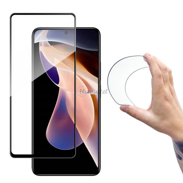 Wozinsky teljes tok flexi nano üveg fólia edzett üveg tempered glass, tok Xiaomi Redmi Note 11 Pro + / 11 Pro átlátszó