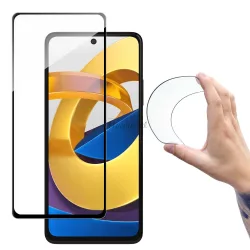   Wozinsky Nano Flexi edzett üveg Xiaomi Poco M4 Pro 5G/Redmi Note 11S 5G/Redmi Note 11T 5G fekete kerettel