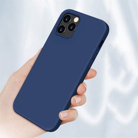 Szilikon tok Puha flexibilis szilikon tok iPhone 13 pro kék