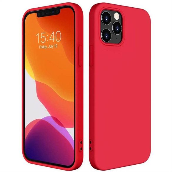 Szilikon tok Lágy flexibilis szilikon tok iPhone 13 Pro Red