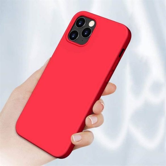 Szilikon tok Lágy flexibilis szilikon tok iPhone 13 Pro Red