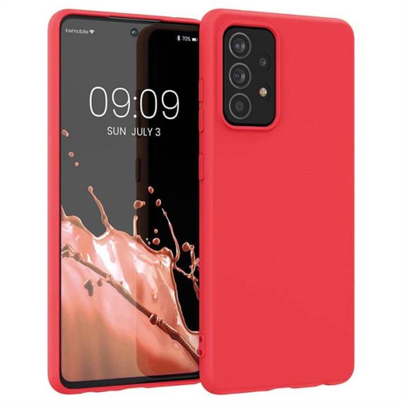 Szilikon tok Lágy flexibilis szilikon tok Samsung Galaxy A03s Redhez