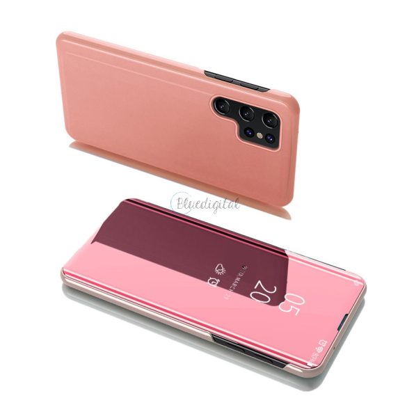 Clear View tok Flip tok Samsung Galaxy S22 Ultra pink