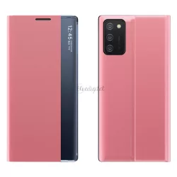   New Sleep Case állványfunkcióval Samsung Galaxy A03S (166,5) rózsaszín tok