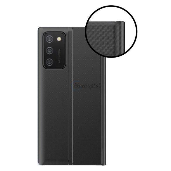 New Sleep Case állványfunkcióval Samsung Galaxy A03S (166.5) fekete tok