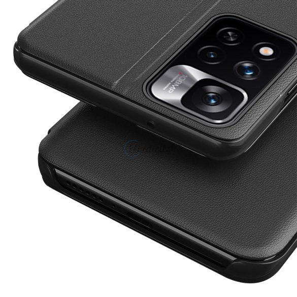 Eco Leather View Case könyvtok Xiaomi Redmi Note 11 Pro Plus 5G (China) / 11 Pro 5G (China) / Mi11i HyperCharge fekete