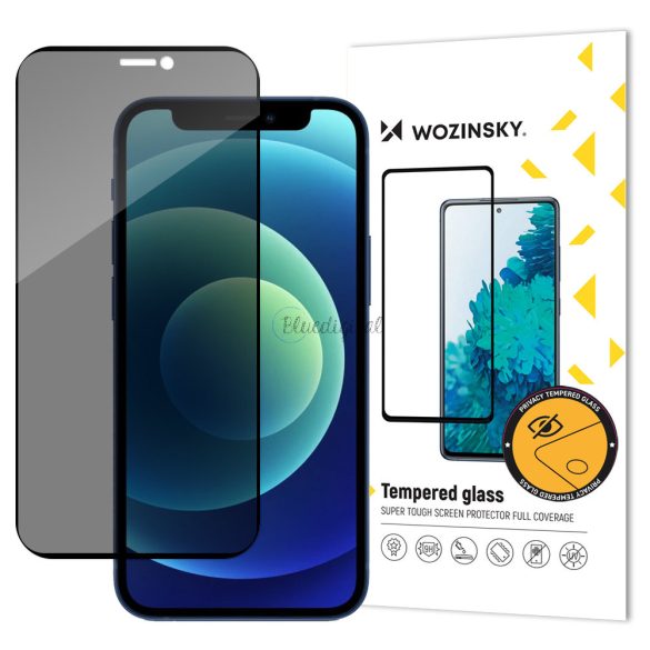 Wozinsky betekintésvédett üveg edzett üveg tempered glass iPhone 12 Pro / iPhone 12 -hez anti-kém szűrővel