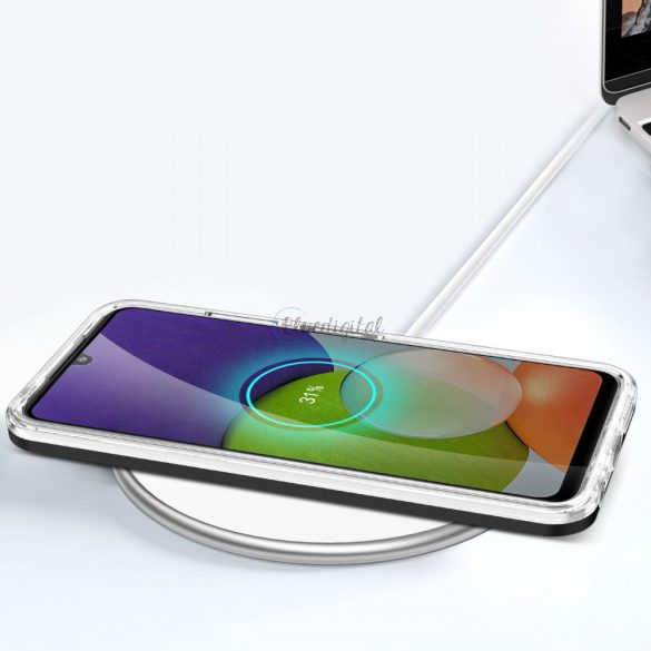 Clear 3az1ben tok Samsung Galaxy A22 5G tok gél telefontok