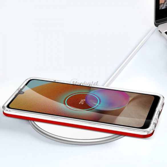 Clear 3az1ben tok Samsung Galaxy A32 5G gél tok borításhoz