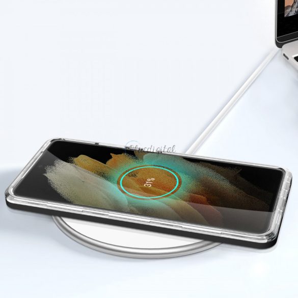 Clear 3az1ben tok Samsung Galaxy S21 Ultra 5G gél tok 