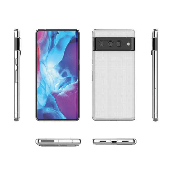 Ultra Clear 0,5 mm-es Google Pixel 7 Pro Case gél hátlap átlátszó