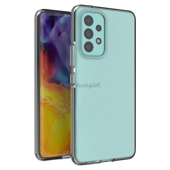 Spring case tok gél TPU tok színes Samsung Galaxy A73 fekete