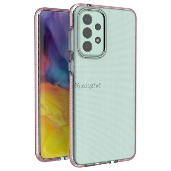 Spring case gél tok színes Samsung Galaxy A33 5G világos rózsaszín