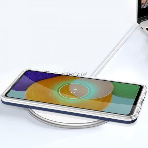 Clear 3az1ben tok Samsung Galaxy A13 5G gél telefontok kék