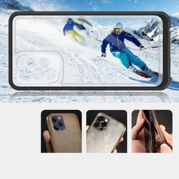 Clear 3az1ben tok Samsung Galaxy A33 5G gél tok borításhoz