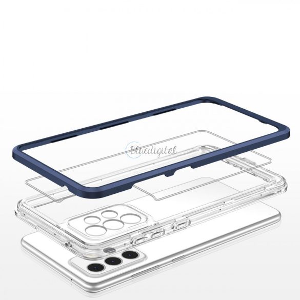 Clear 3az1ben tok Samsung Galaxy A33 5G gél telefontok kék