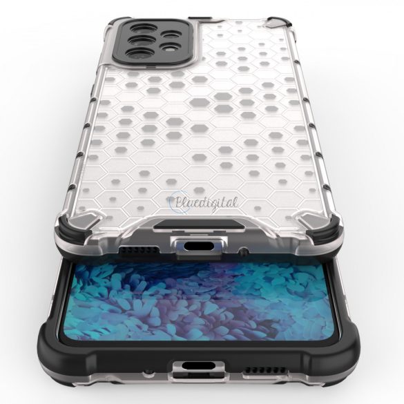 Honeycomb tok ütésálló géltok Samsung Galaxy A73 fekete