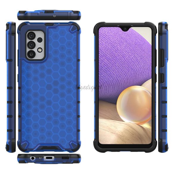 Honeycomb tok Armor géltok Samsung Galaxy A03S -hez (166.5) Kék