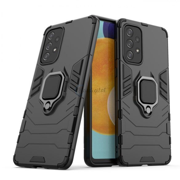 Ring Armor  kemény hybrid tok + mágneses tartó Samsung Galaxy A73 fekete