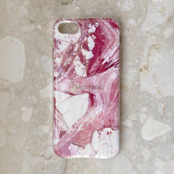 Wozinsky Marble TPU tok gél márványos Samsung Galaxy S22 + (S22 Plus) rózsaszínű borításhoz