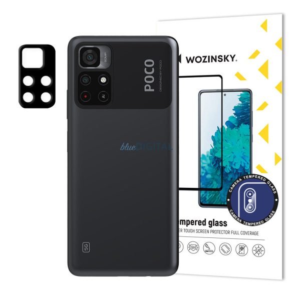 Wozinsky teljes kameraüveg 9H teljes kamera edzett üveg Xiaomi Poco M4 Pro 5G kamera