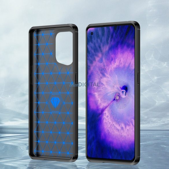 Carbon tok rugalmas tok Oppo Find X5 fekete