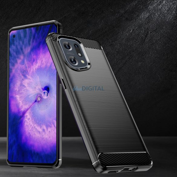 Carbon tok rugalmas tok Oppo Find X5 fekete